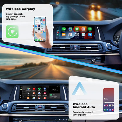 Carplay Autoradio – Multimedia Speler – Auto Stereo – Navigatie Systeem – Draadloos CarPlay – 10,25 Inch Touchscreen – 1920x720 Resolutie – Geschikt voor BMW 5 Serie F10/F11 CIC NBT 2012-2017
