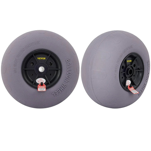 Vevor - Beach Balloon Wheels - Wheelbarrow Wheel - Transport - 13in Wheels - Replacement Sand Tires - TPU Cart Tires for Kayak, Dolly, Canoe and Buggy