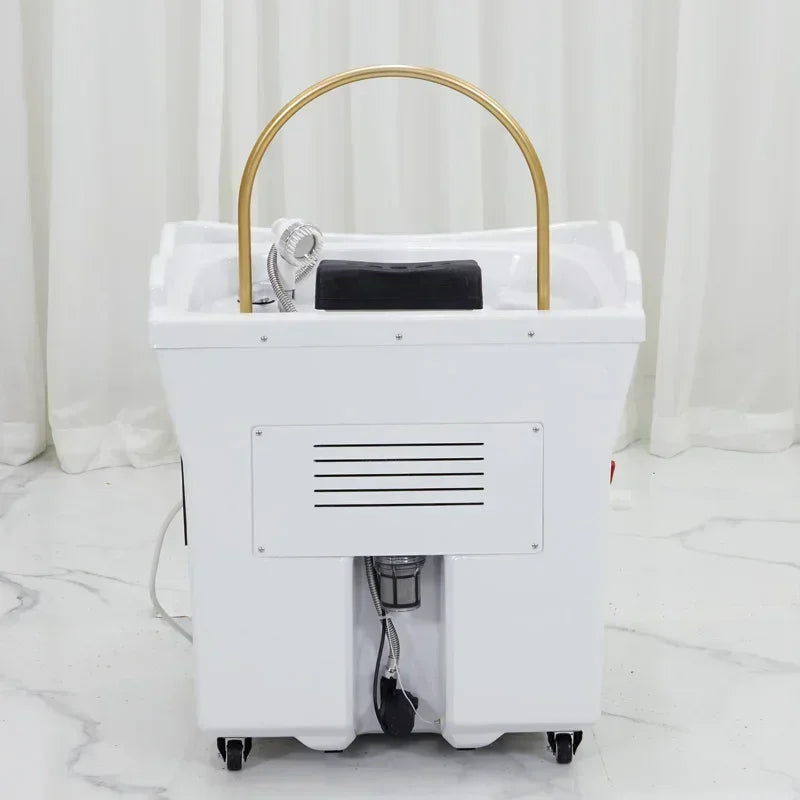 Shampoo Stoel – Haarwasstoel – Kappersstoel – Salonstoel – Wasstoel – Comfortabele Ergonomische Zit – Hoogwaardig Synthetisch Leder