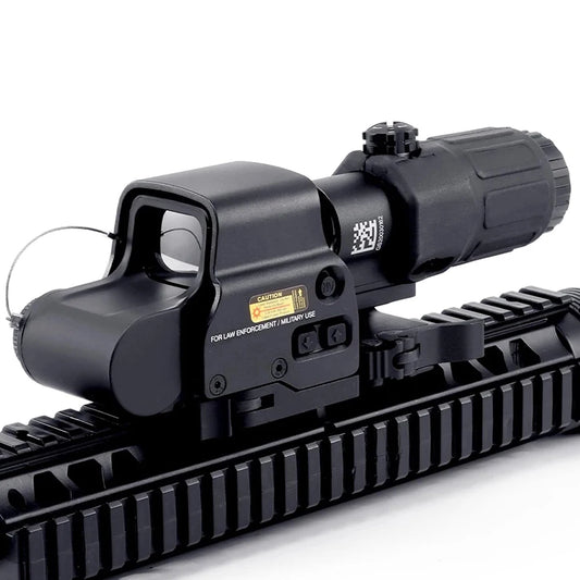 558+G33 Holographic Reflex Sight Red Dot Optic Sight with G33 3X Magnifier Combo Built-in Flip QD Mount - QUORE