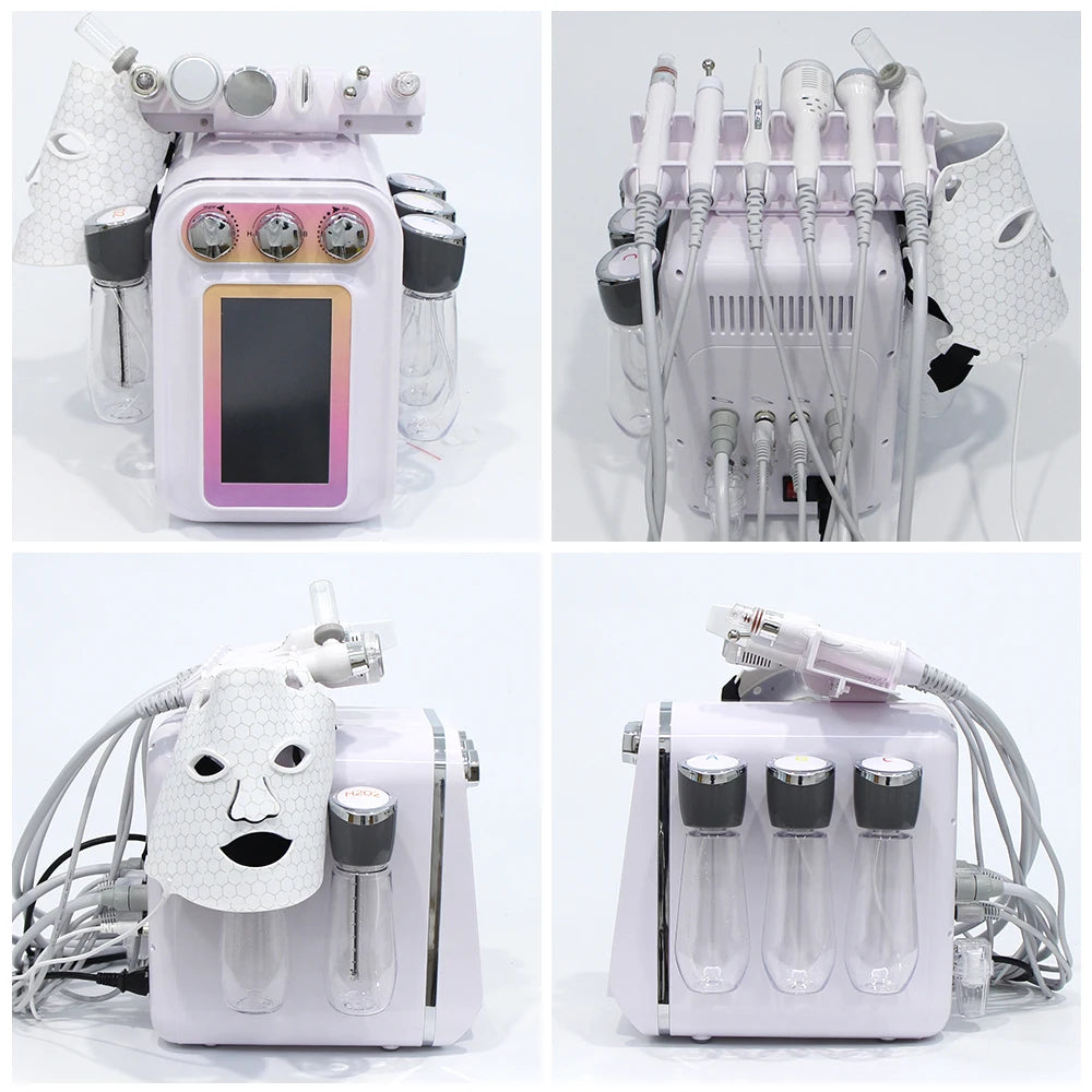 7-in-1 Hydro Dermabrasie Gezichtsbehandelingsmachine – Huidverzorgingsapparaat – Gezichtsreiniging – Poriënverfijner – Anti-Aging – Touchscreen Bedienig – Universeel 110-220V