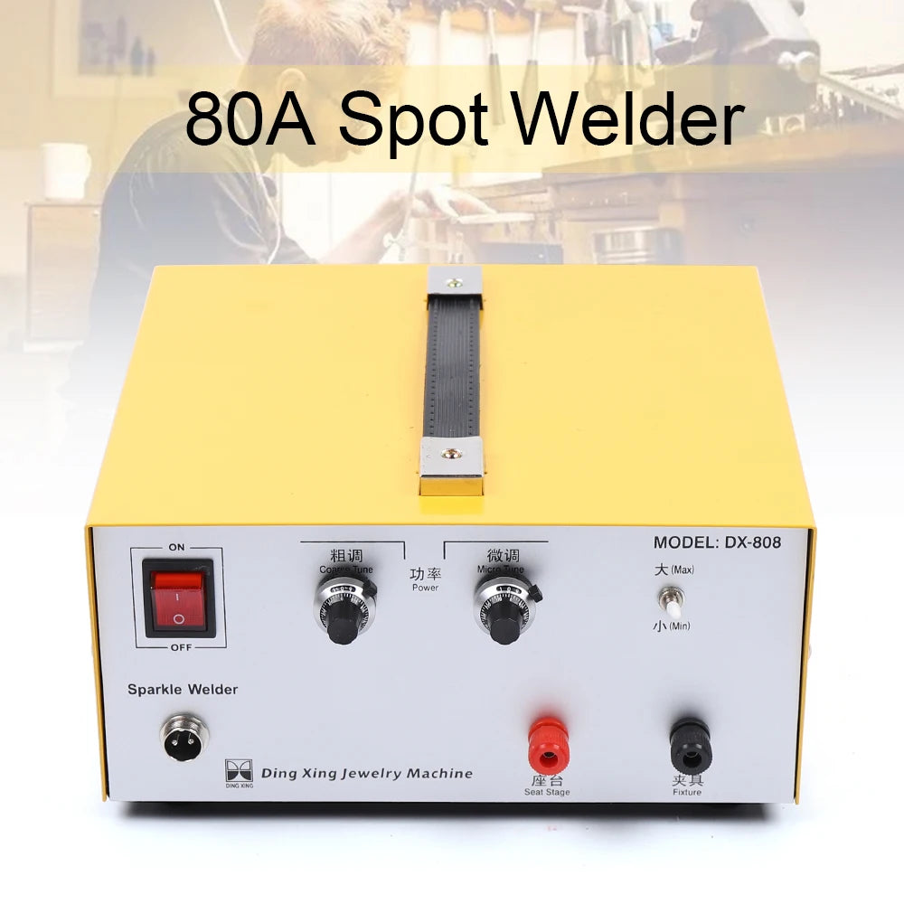 Laserlasser – Puntlasapparaat – Spotwelder – Lasmachine – Elektrodelasser – 80A Sterk Stroomvermogen – Compact & Draagbaar Design - QUORE