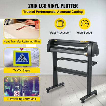 Vinyl Cutter Plotter – Snijplotter – Vinylsnijder – Sticker Cutter – Snijmachine – 28 Inch Snijbreedte – Nauwkeurigheid 0,01 mm