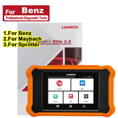OBD Scanner - OBD2 - Auto Scanner - Auto uitlezen - Diagnose Apparatuur voor Auto's - Bi-Directioneel Diagnosetool - Alle Diensten - ECU Codering - Automatische Diagnose - Reset Functies - Voor Benz