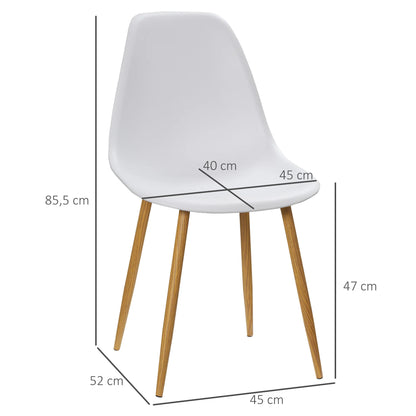 Eetkamerstoelen – Stoelen – Dining Stoelen – Bureau Stoelen – Woonkamer Stoelen – Robuuste Metalen Poten – Ergonomische Zitting