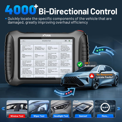Autodiagnoseapparaat – OBD2 Scanner – Diagnosecomputer – Codelezer – Sleutelprogrammering – 8 Inch Touchscreen – 41+ Speciale Functies