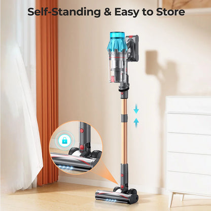 Steelstofzuiger - Stofzuiger - Draadloze - Vacuum Cleaner - 550W - 45kPa Zuigkracht - LED Touchscreen – Tot 60 Min Gebruiksduur – Brushless Motor