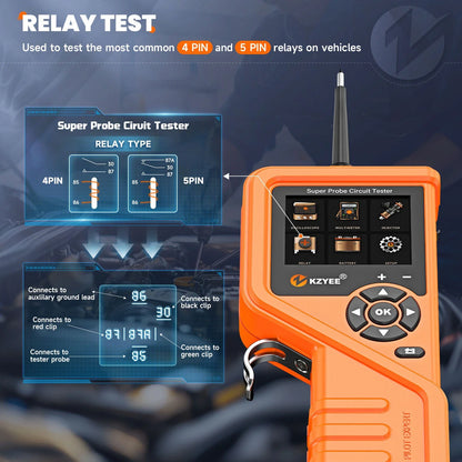 Allround Autodiagnose Tester – Circuit Tester – Accu Tester – Relais Tester – Injectortester – Spanning Tot 110V – Continuïteitstest Met Geluid - QUORE