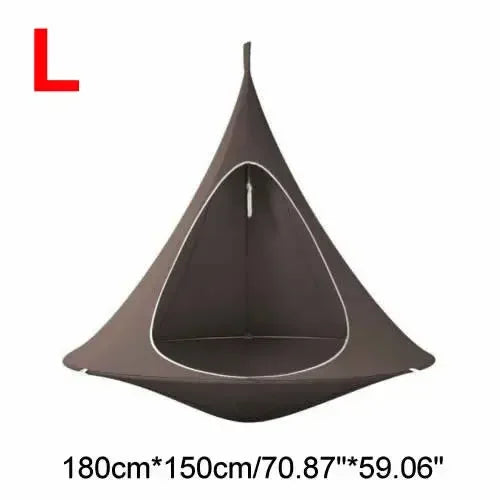 Vouwbare Hangstoel – Hangstoel Voetenbank Schommelstoel Tuinstoel – Licht Oxford Katoen – Compact 180x150 Cm