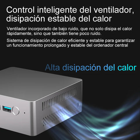 MicroData - Computer - Gaming PC -Mini Desktop - PC - Mini PC - N100 - Intel 12e generatie - 16G 512G