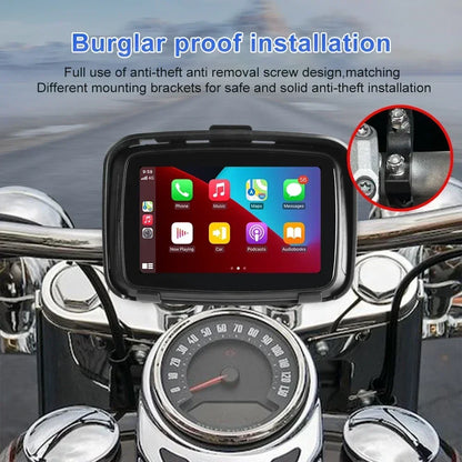 5 Inch Portable GPS Navigation Motorcycle Waterproof Carplay Display Motorcycle Wireless Android Auto IPX7 GPS Screen Apple