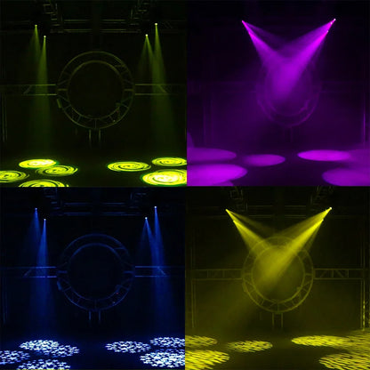 Moving Head Verlichting – LED Moving Head – Podiumverlichting – DJ Licht – Disco Spot – 80W LED – 3-voudige Prisma – Elektronische Focusing - QUORE