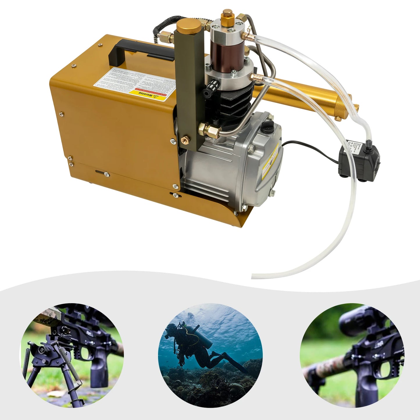 Luchtcompressor – Hogedruk Compressor – Industriële Compressor – Compacte Compressor – Krachtige Luchtstroom – Koper Motor – Duurzaam Materiaal