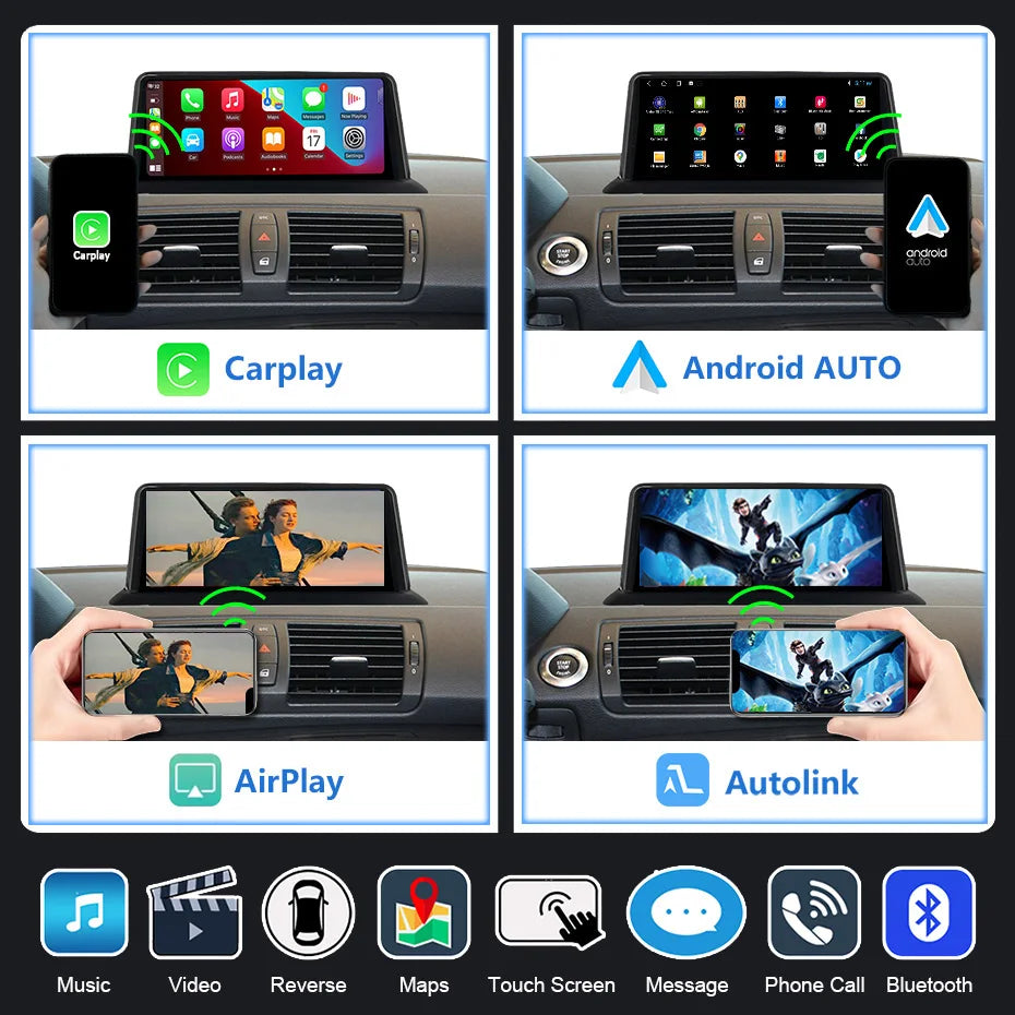 Autoradio – Multimediasysteem – 2 DIN Radio – Auto Headunit – Navigatiescherm – 10,25" Touchscreen – Linux Besturingssysteem – Carplay & Android Auto Compatible
