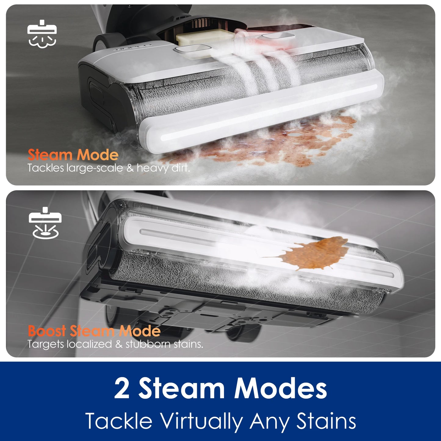 Tineco Floor ONE S7 Steam Cordless Wet Dry Vacuum Steam Mop All-in-One, Floor Washer for Sticky Mess Clean Up on Hard Floors