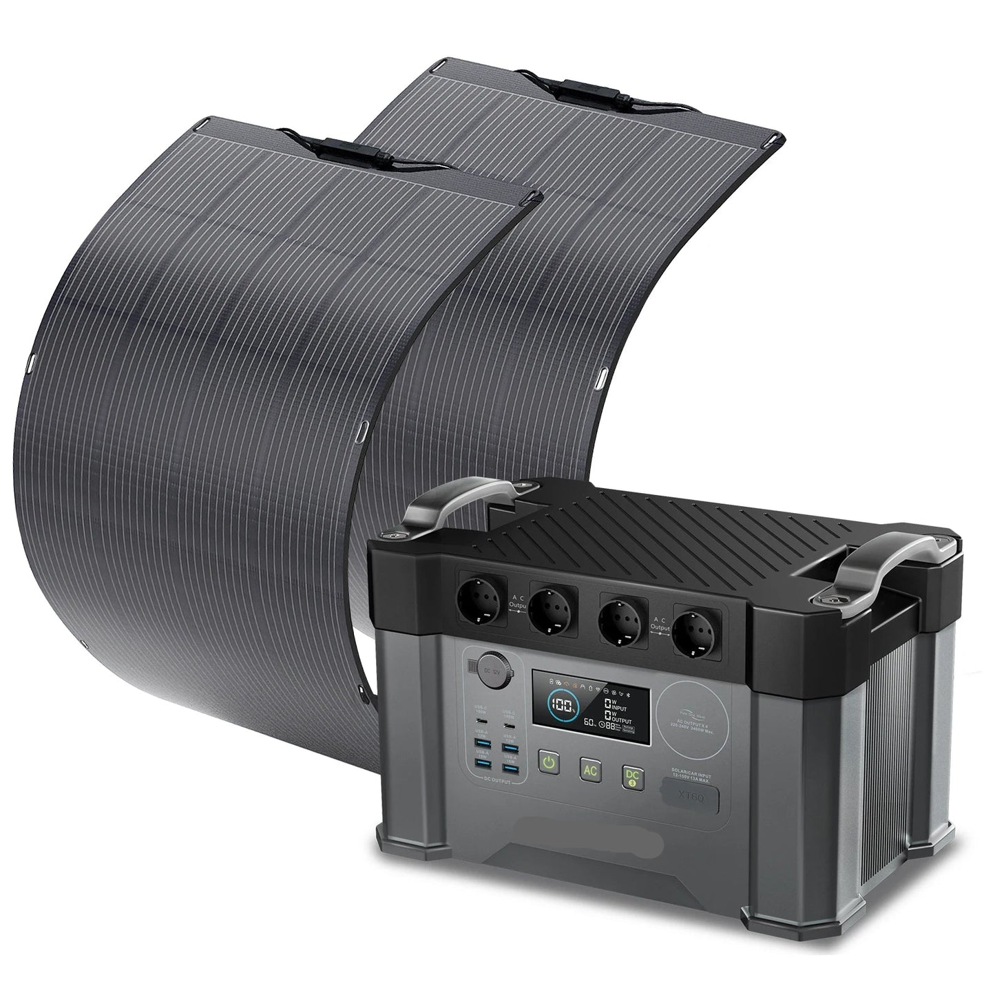 2000W Powerstation – Draagbare Accupack – Mobiele Stroomvoorziening – Energiecentrale – Noodstroom – 1500Wh Capaciteit – Snelle Oplaadtijd