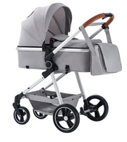 kinderwagen - Jogging buggy - Runner - Lichtgewicht kinderwagen - Baby kinderwagen - Kinderwagen - 3 in 1 Opvouwbare Kinderwagen - hoog Aluminium Frame - Luxe - Kinderwagen voor Pasgeboren Baby's - Grijs