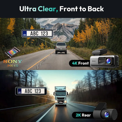4K Dashcam – Autocamera – Rijcamera – Videorecorder – Dashboardcamera – Superheldere 4K Beelden – ADAS Veiligheidsfuncties
