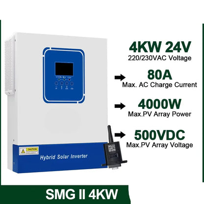 Hybride Zonne-energie Omvormer – Zonnelader – Solar Controller – MPPT Laadregelaar – Zonnepaneel Omvormer – 4 kW Vermogen – Wifi Monitoring