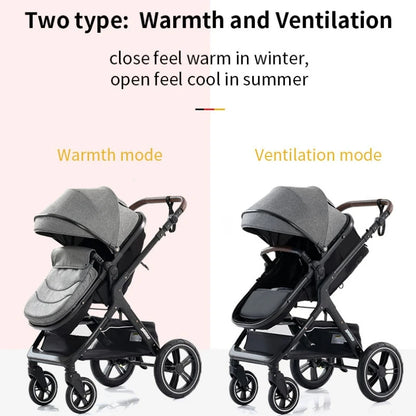 Wandelwagen - Kinderwagen 3 in 1 - Kinderwagen - Opklapbare Wandelwagen - Luxe Kinderwagen - 3-in-1 Wandelwagen voor Pasgeborenen – Reisvriendelijk, Opvouwbaar en Aluminium Frame - X1 Green