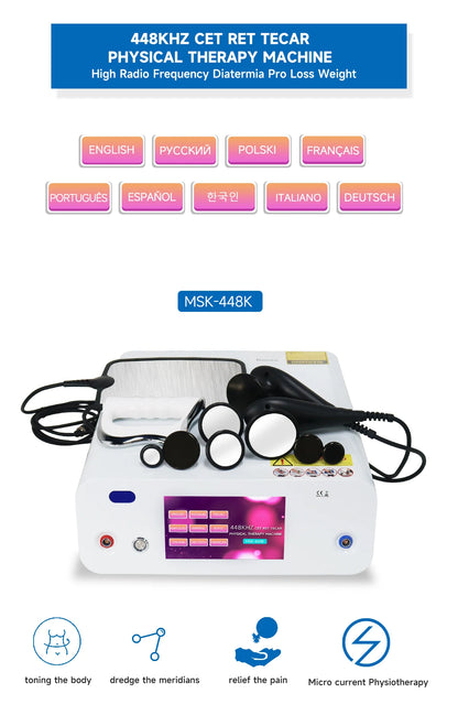 448K Face Lifting Thermo Therapy Machine CET RET Machine Lymphatic Circulation Skin Rejuvenation Weight Loss Slimming Device - QUORE