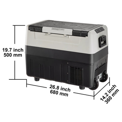 Auto Koelbox - Koelbox - Camping Koelkast - Compressor Koelkast - met Wielen - Draagbare - 12V/24V - 45L - Dual Zone - -20°C tot +10°C - voor Binnen - en Buitenevenementen