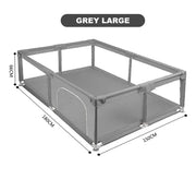Grondbox Baby - Speelbox - Baby Playpen - Kruipbox voor Baby - Grondbox Kruipbox - Veilige Speelomgeving - Speelbox - Baby box - 180x150cm - Grijs