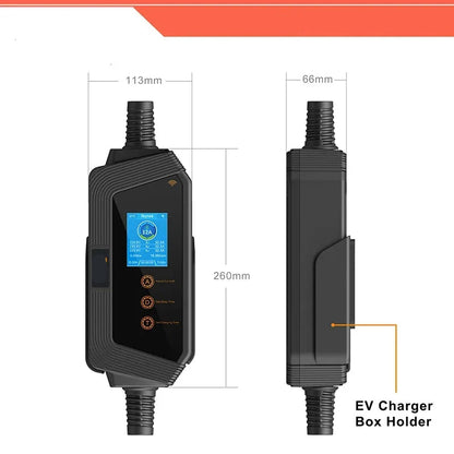 Laadpaal – Oplaadstation – Elektrische Autolader – Mobiele Laadpaal – 22 kW Vermogen – IP66 Waterdicht – Geen Adapter