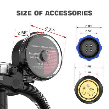 Spool Gun – Aluminium Spoolgun – Lassen Toebehoren – Lasapparaat – Naadloze Draadvoeding – 150 Ampère Vermogen - 10ft