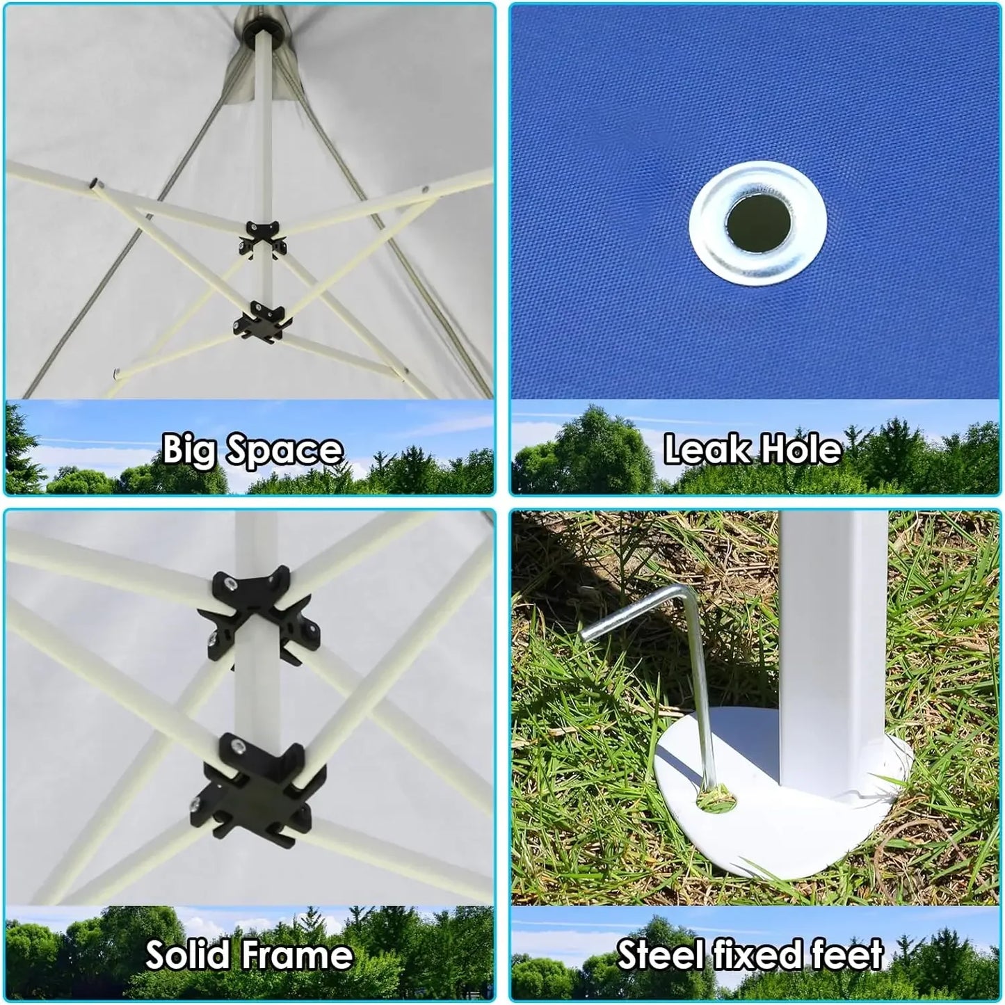 Partytent - Partytenten - Tuinpaviljoen - Paviljoen - Easy up Partytent - 3x6m - Waterdicht - met Zijwanden - UV50+ Bescherming en Zandzakken – In Hoogte Verstelbaar - Donkergrijs