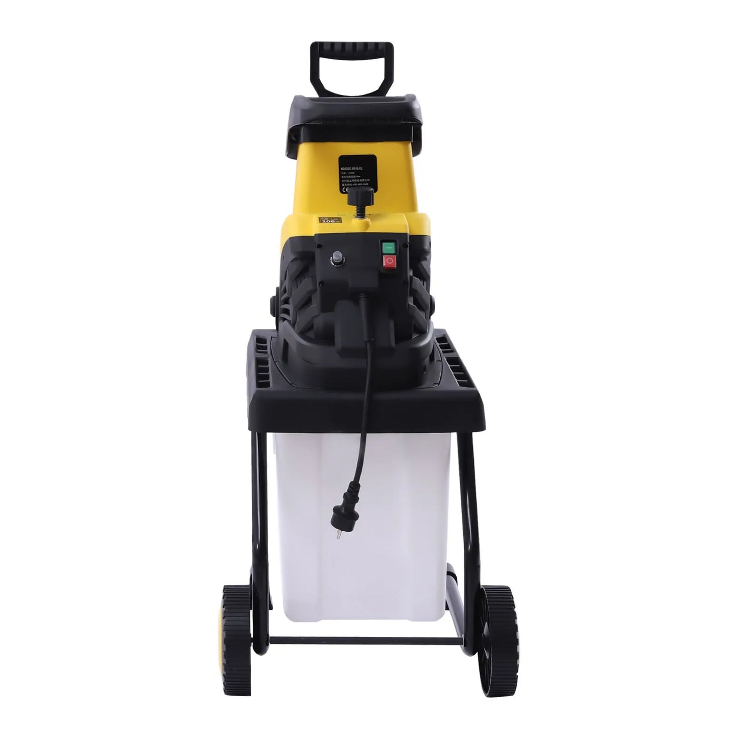 Elektrische Houtversnipperaar – Takkenversnipperaar – Tuinhakselaar – Mulchversnipperaar – Compostversnipperaar – 2500 Watt Motor – 45 Liter Opvangbak