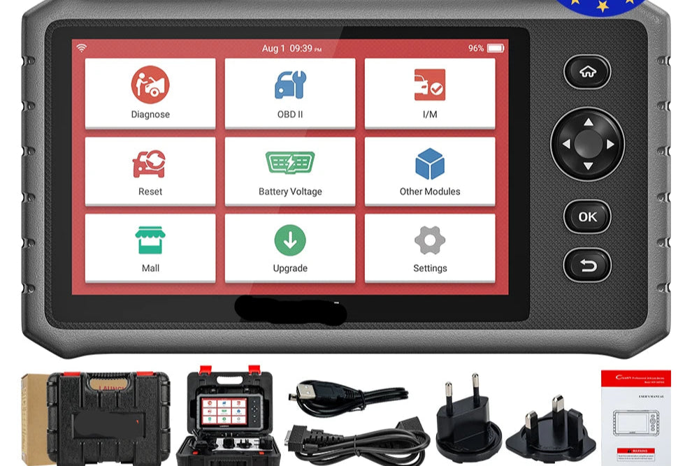 OBD2 Scanner - OBD - Uitleesapparatuur Auto - Diagnosecomputer - Storing Verwijderen - Auto Accessoires - Auto Uitlezen - 32 Reset Services - Systeem Scanner - 7" Touchscreen