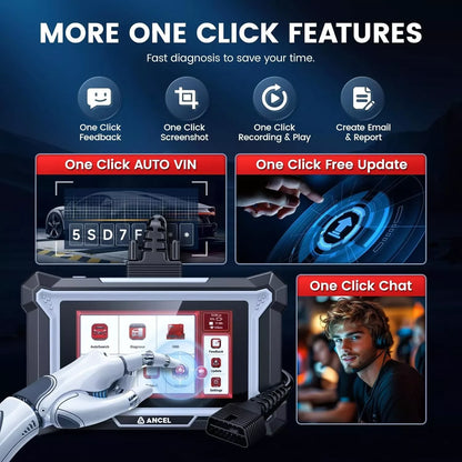 OBD2-Scanner – Autodiagnose – Foutcode Lezer – ECU-Codering – Reset Functies – 5-Inch Touchscreen – WiFi Updates - Alleen voor Porsche