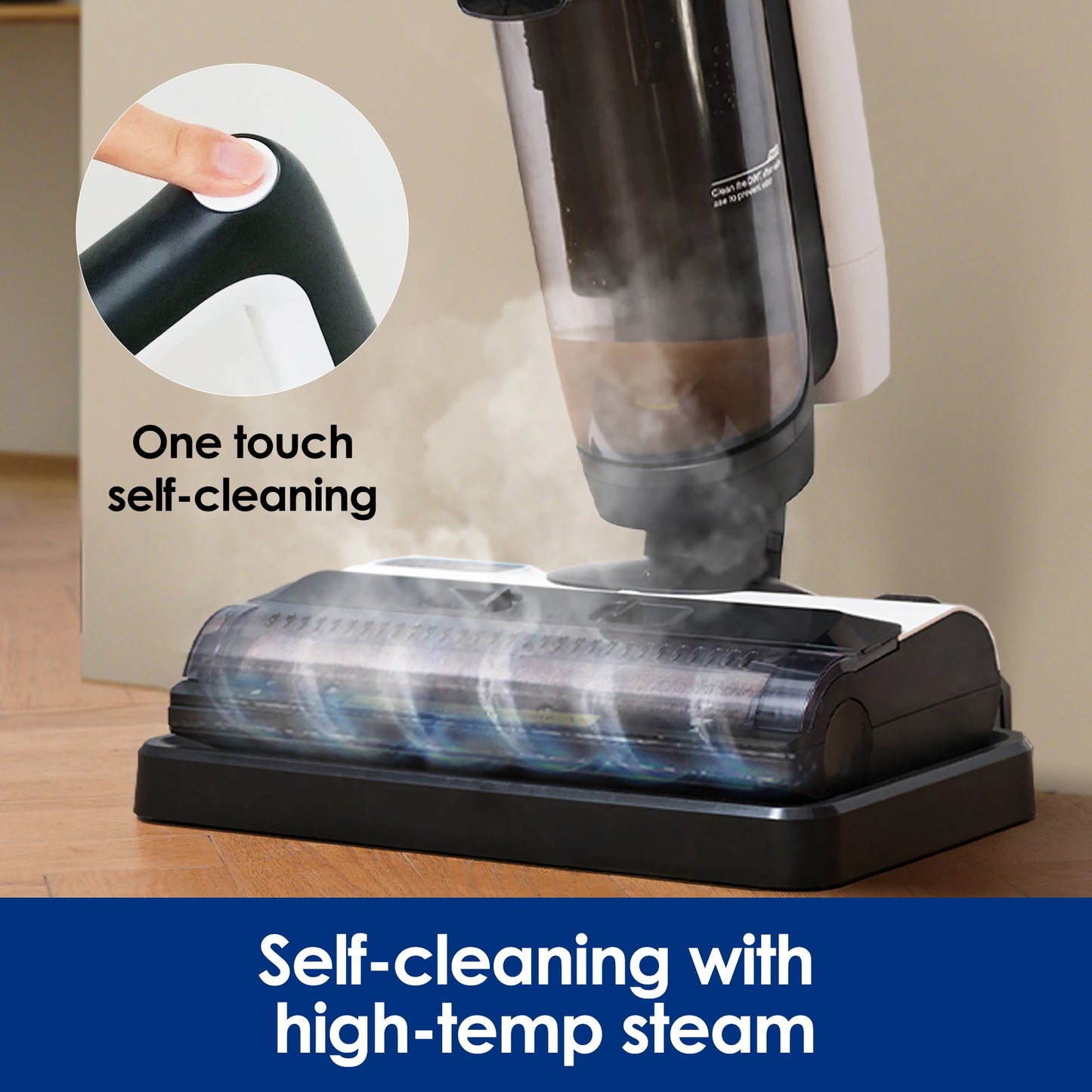 Tineco iFLOOR 5 Steam Wet Dry Vacuum All-in-one, Steam Mop Hardwood Floor Cleaner Great for Sticky Messes, 248℉ High-temp Steam