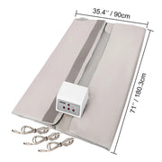 Vevor - Sauna Blanket - Infrared Therapy - 660W - 220V - 60Hz - Stress - Pain Relief - Fibromyalgia - Rheumatism - 3 Heating Zone - Grade A - Silver