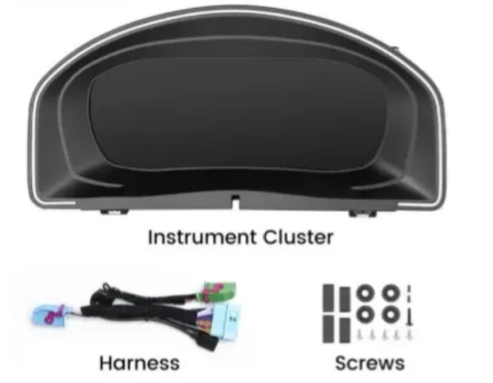 Digitale Dashboard Cluster – Digitaal Instrumentenpaneel – LCD Dashboard – Auto Display – Virtual Cockpit – 10,25 Inch HD Scherm – Plug & Play Installatie – Voor Caddy 2016-2020 - QUORE