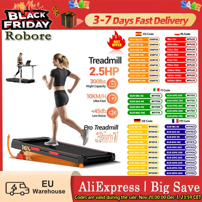 Loopband – Wandelband – Hardloopband – Treadmill – Walking Pad – Verstelbare Helling Tot 15% – Triple Dempingssysteem & 2,5 PK Fluisterstille Motor