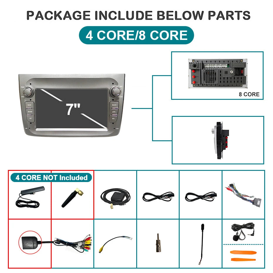 Autoradio – Auto Radio – Multimedia Speler – 2DIN Unit – Dashboard Systeem – 8 Inch Touchscreen – Draadloze CarPlay & Android 14