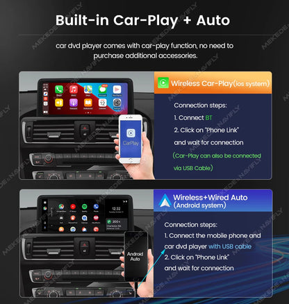 BMW X1 E84 Multimedia Speler – Carplay Systeem – Android Auto Radio – Touchscreen Navigatie – DSP Geluidsprocessor – 10,25 Inch Display – Ingebouwde 4G Verbinding