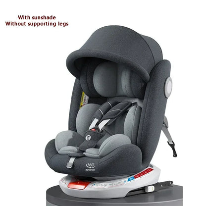 Autostoel - Autostoeltje voor Baby - 0-4 Jaar - ECE Gecertificeerde Kinderzitplaats - met Isofix en Latch Systeem - voor Veiligheid en Comfort - Grijs
