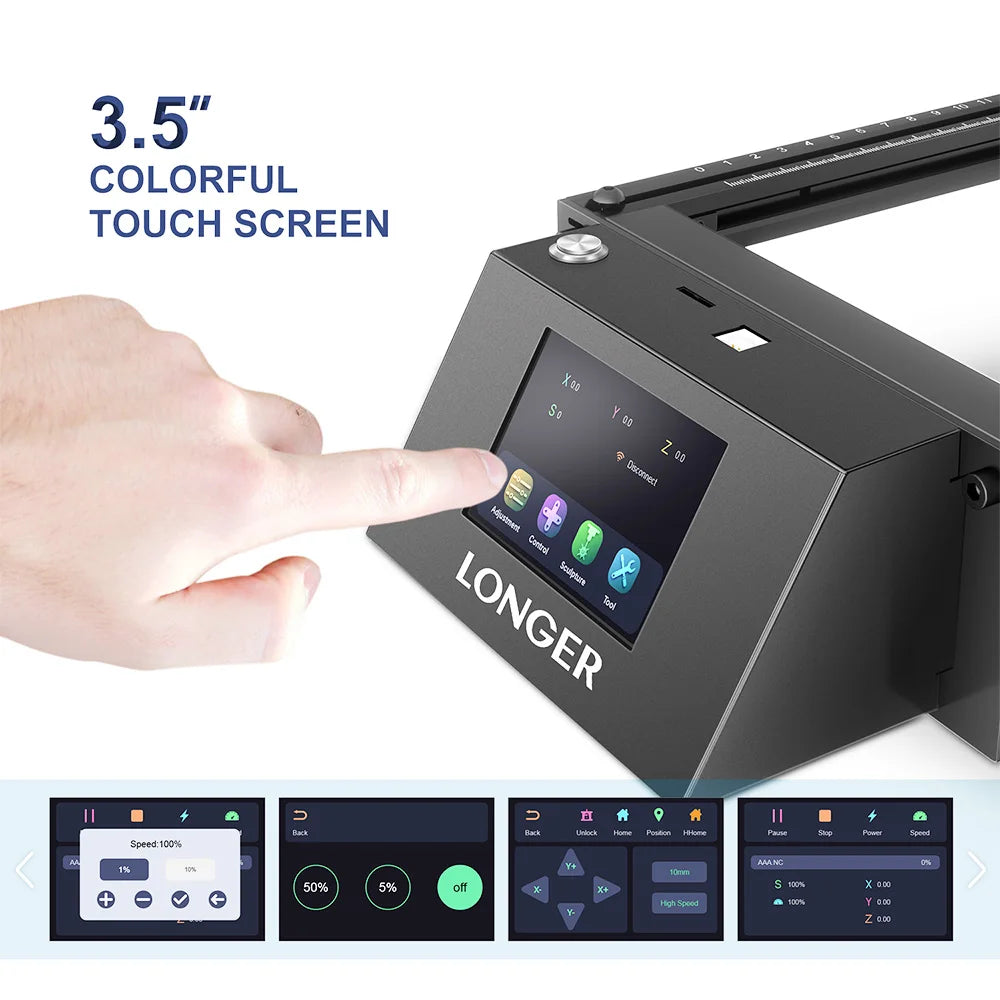 Lasergraveermachine – Laser Cutter – Graveermachine – Laser Snijder – 5W Laser – Touchscreen Met Wifi – Groot Werkoppervlak 400x400mm