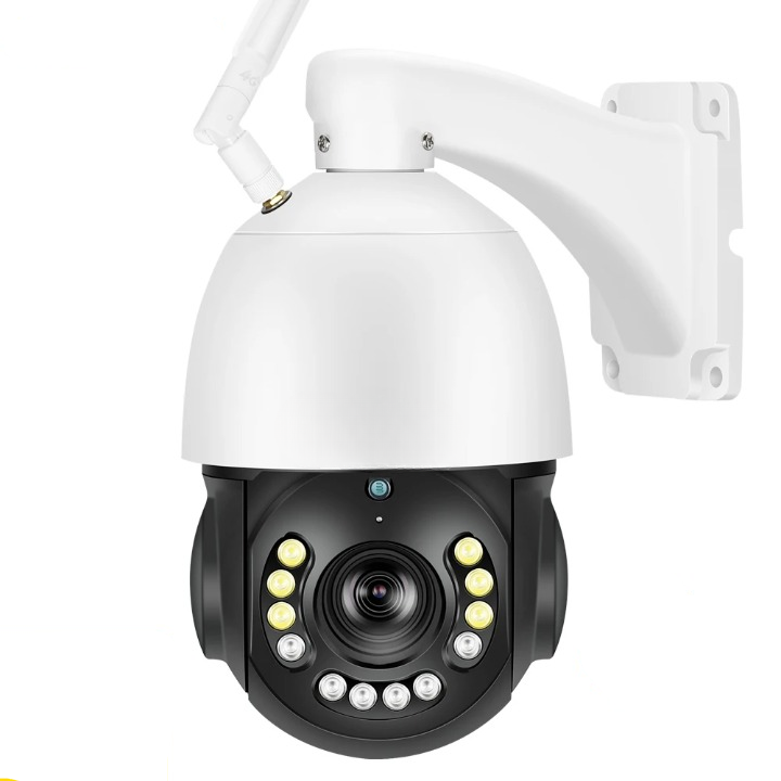 Beveiligingscamera - Camerabewaking - Draadloos - voor Buiten - 4K Ultra HD -30x Zoom - Tweerichtingsaudio - POE Videobewakingssysteem - WiFi - 8MP - Nachtzicht - IP66 - Wit - QUORE