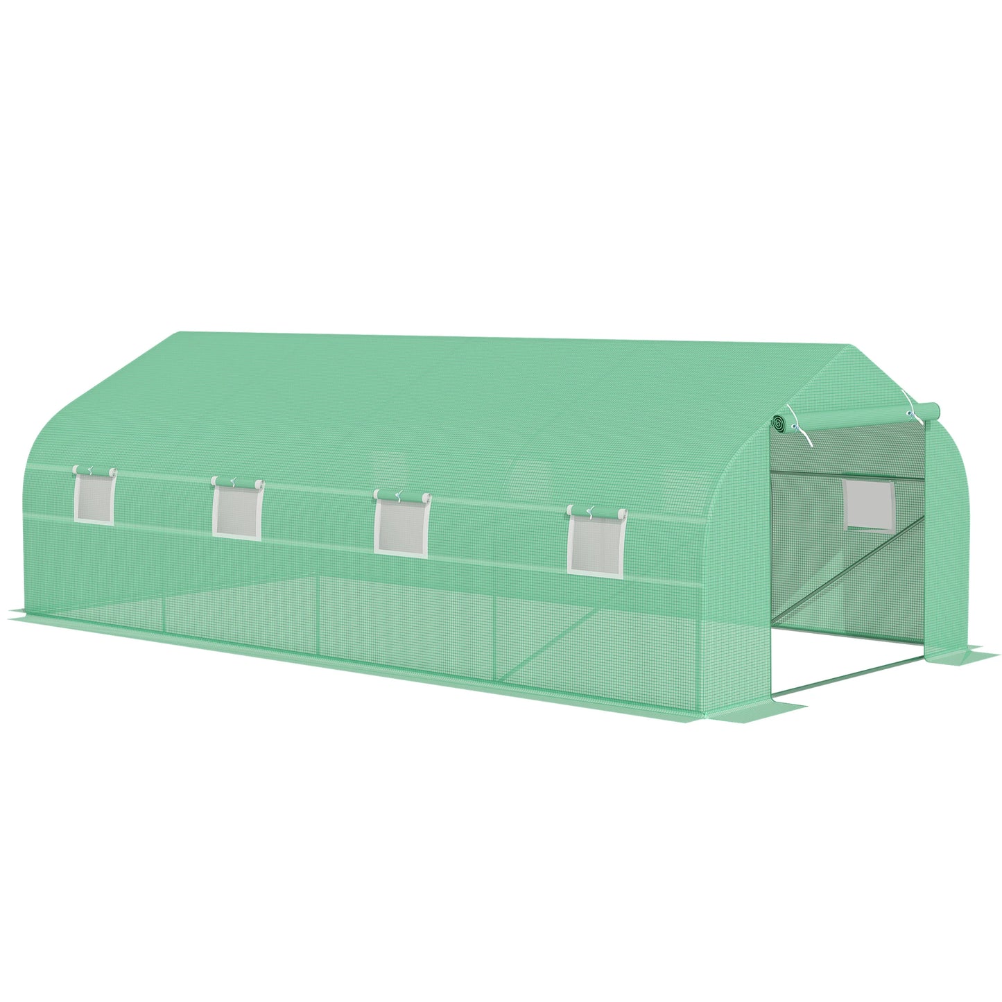 Tuinkas – Kweekkas – Groentekas – Plantenkas – Kas – Stevig Stalen Frame – UV-Bestendige Waterdichte PE Hoes 600x300x200 cm