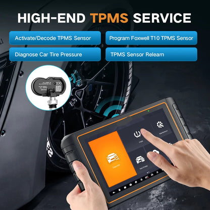 OBD2 Diagnosetool – Diagnoseapparaat – Autoscanner – Foutcode Lezer – TPMS Reset – 10,1 Inch Touchscreen – Bi-directionele Testfuncties