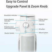 Smartphone stabilizer - Stabilizer - Handheld gimbal stabilizer - Tripod - 315 grams - Gray white