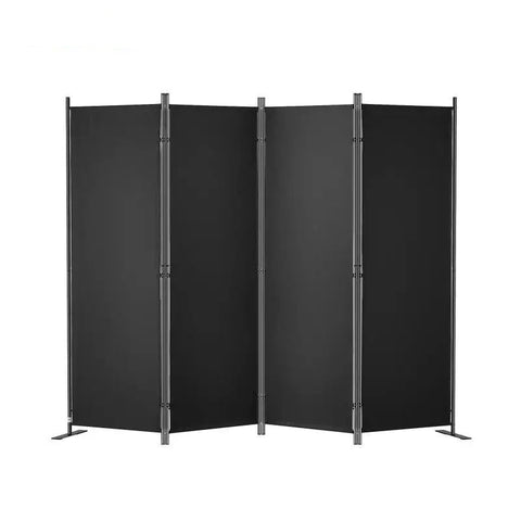 Kamerscherm - Scheidingswand - Scherm Partitie - Scheidingswand Kamerscherm - 5.6ft - 4 Paneel - In Maat & Hoogte Verstelbaar Vrijstaand - Opvouwbaar - voor Kantoor Thuis - Zwart