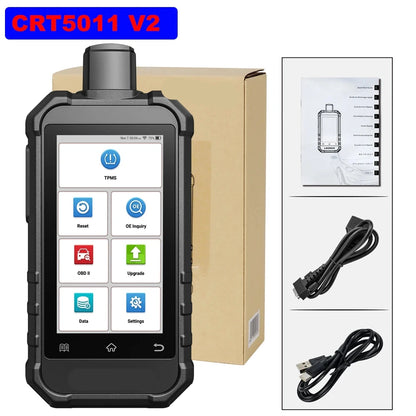 Professionele TPMS Diagnosetool – Bandenspanningsmeter – OBD-II Scanner – Sensor Activator – Resettool – 12 Onderhoudsfuncties – 5 Inch Scherm