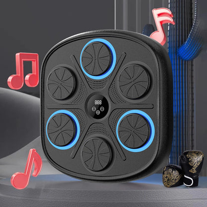 Music Boxing Machine Bluetooth Punching Training Equipment BT Link Boxing Wall Target Workout Machine for Home Exercise Gym