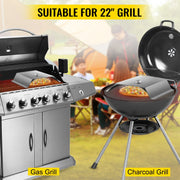 Pizzaoven - Pizzaovens voor buiten - Duurzaam - Pizzaoven voor buiten - Pizza Oven Houtgestookte - 13 Inch Pizzaoven - Pellet Pizza oven - Pizza Oven Tuin - Draagbaar - RVS - Zilve