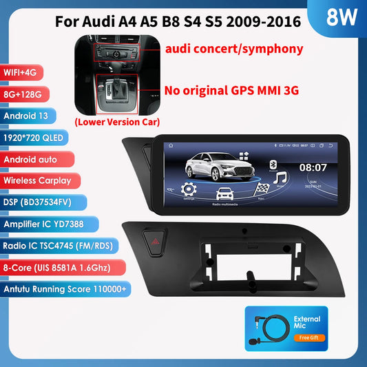 2DIN Android 13 Autoradio – Multimedia Speler – GPS Navigatie – CarPlay Radio – Touchscreen Stereosysteem – 10,25 Inch Scherm – 6GB RAM & 128GB Opslag
